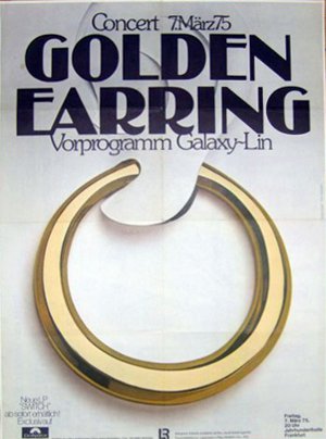 Golden Earring Frankfurt March 07 1975 promotional show poster